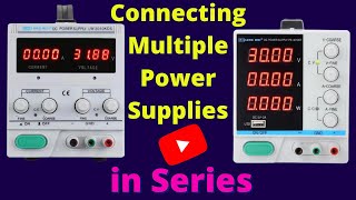 Connecting multiple electronics laboratory power supplies in series with center tap UPDATED 2021