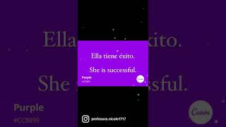 Ella tiene éxito. #aprendeingles #englishteacher #spanishteacher