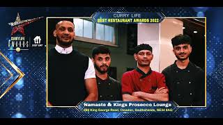 14  Namaste & Kings Prosecco Lounge - CURRYLIFE AWARDS 2022 (Best Restaurant)