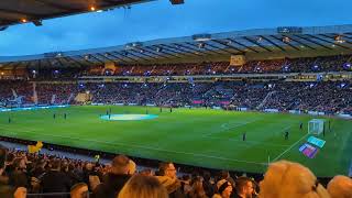 Scotland Spain March 28th 2023 Hampden Light Show pre kick off