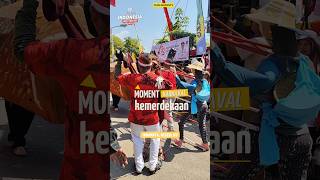 MOMENT KESERUAN KARNAVAL KEMERDEKAAN,INDAHNYA NEGERIKU#shorts#karnaval#music