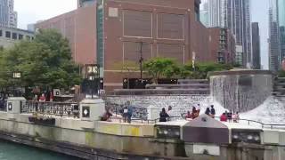 Chicago downtown by water taxi