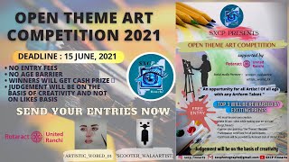 Art Competition by SXCP Finearts | FREE ENTRY + Exciting prizes #ArtCompetition #Artist #Artwork