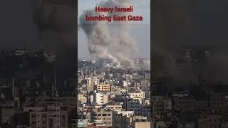 Heavy bombing today at East Gaza. #free_palestine #gaza