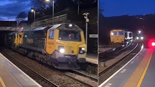 Nice timing as Triple-headed freight crosses TPE 185 at Marsden