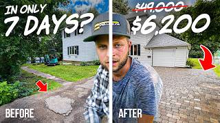 They said I couldn’t do it, so I tried – Paver Driveway Build DIY