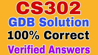 CS302 Gdb Solution Spring 2024 || Cs302 Gdb Solution 2024 || Cs302 Gdb 1 Solution 2024