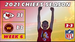 Kansas City Chiefs Fan REACTS to Week 6 vs. Football Team | KC 31-13 WSH | 2021 NFL Season