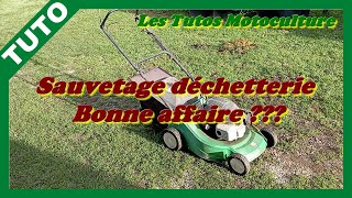 Sauvetage tondeuse déchetterie , 1 : La bonne affaire ?