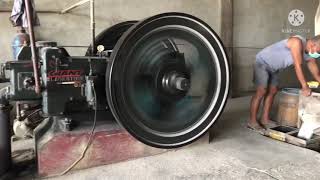 Blackstone 24hp stationary engine for rice mill kono. Rice milling with big engine 22 or 24 HP