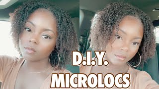 I STARTED MICROLOCS | TWO STRAND TWIST MICROLOCS | D.I.Y. MICROLOCS