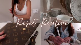 RESET ROUTINE | productive days, haircare & skincare routine, 6:30 AM morning routine