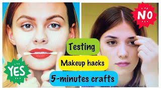 Testing viral Beauty hacks by 5 minutes crafts #Makeuphacks #Viralhacks #Lifehacks #Feremina