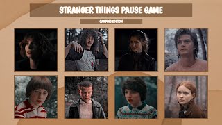 you're camping (stranger things) pause game