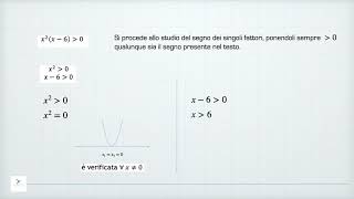 C 4 4 Disequazioni di grado  superiore al 2