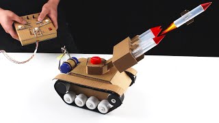 Wow！Missile launching tank made of paper shell, really fire-breathing