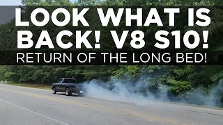 Budget build V8 swapped long bed S10, it now does burnouts with an ATM carburetor! 💪