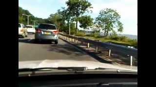 Driving through Cross Island Parkway between  Northern Bld and Throgs Neck Bridge