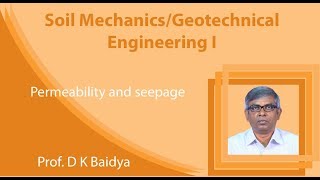 Lecture 10 : Permeability and seepage (Contd.)