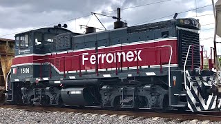 Very fast & Switcher fresh paint!! Remolcando la peque de #Ferromex 1506 a toda velocidad .