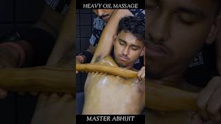 Heavy Oil Body Massage #shorts #shortvideo #bodymassage #thaimassage #neckcracking #sleep #insomnia