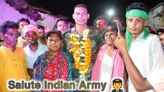 Indian Army⚔️Agni Veer Boy First Time Come to Village Himanshu Bhoi Chormara #armylover #armystatus