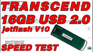 Transcend Jetflash v10 16GB USB2.0 Speed Test