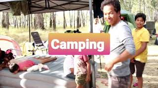 Camping with family and friends