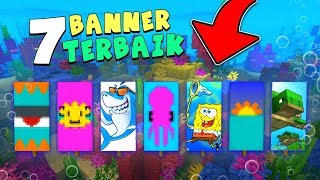 7 DESAIN BANNER TERBAIK BERTEMA AQUATIK/BAWAH AIR - MINECRAFT TUTORIAL