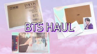 BTS HAUL (Dicon binder, Jimin Artist made earrings and PTD merch)