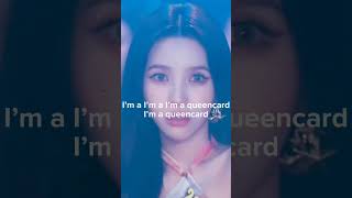 (G)İ-DLE  - 'QueenCard' Easy Lyrics #gidle #queencard #lyrics #easylyrics #kpop