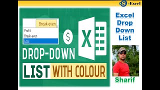 MS Excel Drop Down List with Color