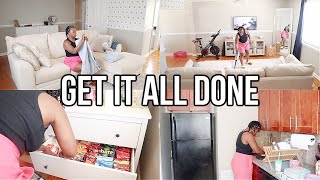 GET IT ALL DONE CLEAN WITH ME | Amazon & grocery haul, cleaning, meal planning, & more | Nia Nicole