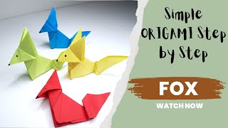 How to make an Origami FOX - Easy Origami Instructions