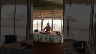 Live Flute music at Niraan tent City #varanasi #kashi #viralvideo #ytshorts #shorts