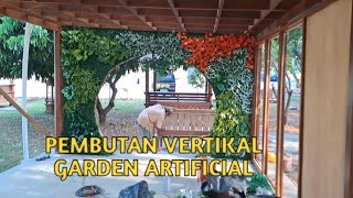 PEMBUATAN VERTIKAL GARDEN ARTIFICIAL | PLN RAGUNAN