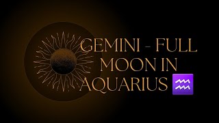 GEMINI ♊️ FULL MOON HOROSCOPE - Slow & Steady for the 🏆 win.