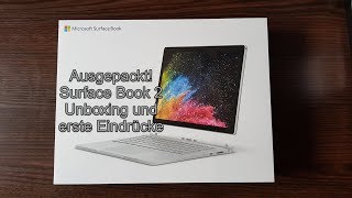 Surface Book 2 Unboxing (Deutsch)