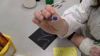 Drawing  construction paper crayons  how to color on colored paper