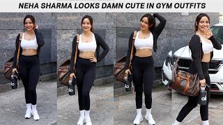 Neha Sharma Looks Damn Cute in Gym Outfits Snapped At Gym In Bandra