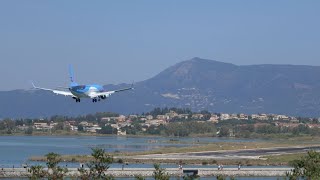 WONDERFUL SPOTTING ACTION at Corfu Airport | Including hard landings and two 737 MAX's! | 4K