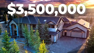 Inside a $3,500,000 Private Acreage RESORT in Calgary's Bearspaw!  Million Dollar Home Tour