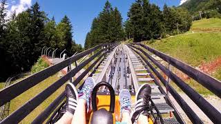 Chamonix Alpine Luge Coaster Entire Ride in UHD