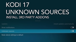 Kodi 17 Unknown Sources