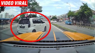 Myvi 'samseng' kacau kereta Mustang