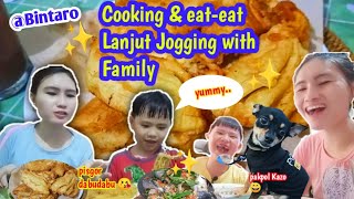 Vlog: Cooking & eat-eat || Lanjut Jogging bersama Family