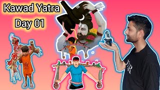 Kawad Yatra ki Suruaat Haridwar to Delhi ll Kawad Yatra day 01 ll #kawadyatra viral #vlogger