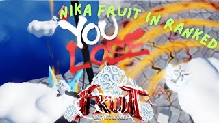 I Tried To Use Nika Fruit In Ranked 2v2 But This Happened | ROBLOX | FRUIT BATTLEGROUNDS