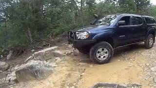 John attempting rock pile