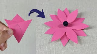 How to make flower by paper | Diy easy flower making | Easy flower making by paper